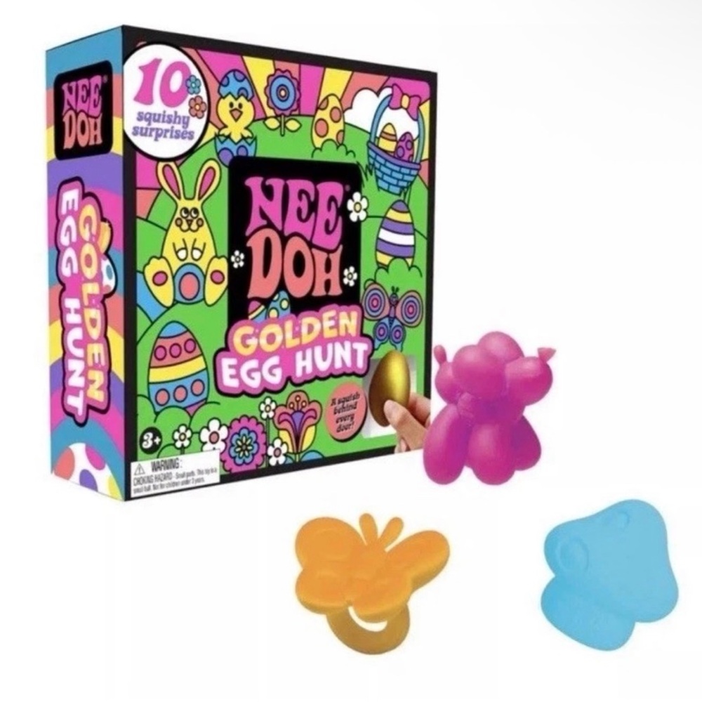 NeeDoh Golden Egg Hunt 10 piece Squishy Set - VIRAL AUTHENTIC! SEALED BRAND NEW